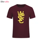 Летние забавные стильные футболки WESC, футболка с буквенным принтом для скейта, Хлопковая мужская футболка с коротким рукавом и круглым вырезом в стиле хип-хоп, женская футболка