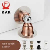 kak stainless steel magnetic door stopper sticker toilet glass hidden door holders catch floor non punch door stop door hardware