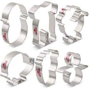 Набор для печенья KENIAO Baby Shower-6 шт.-Пижама, детская коляска, слон, ножка, соска-Бисквитное искусство-нержавеющая сталь