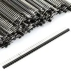 10 шт., 40Pin 1x40P, Однорядный штекер 2,54, ломаемый штыревой разъем, лента для разъема для Arduino, черный