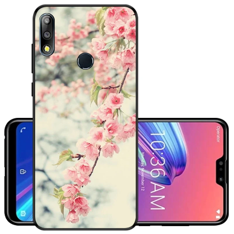 Чехол для Asus Zenfone Max Pro M2 ZB631KL силиконовый черный матовый Мягкий ТПУ чехол телефона