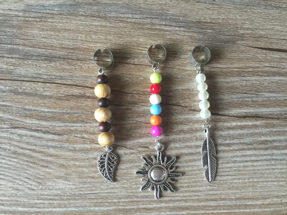 3 тибетские серебряные длинные висячие дреды плетеная заколка для волос зажим