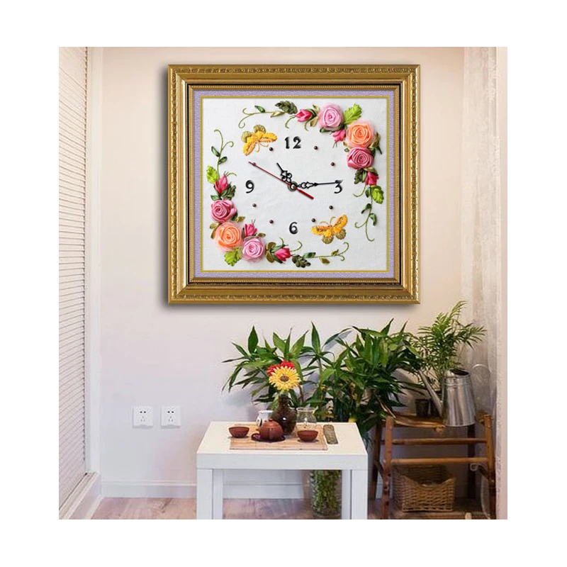 Картина сделай сам уникальное ремесло подарок настенная наклейка часы Цвет