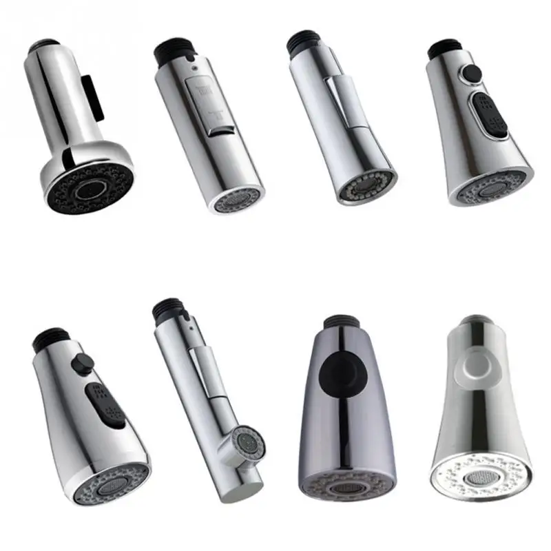 

Kitchen Pull Out Faucet Sprayer Plating Nozzle Water Saving Bathroom Basin Sink Shower Spray Head Water Tap Faucet Filter