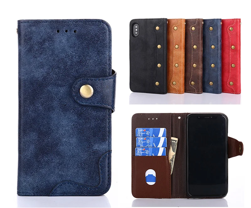 Чехол для телефона Xiaomi Mi 8 Explorer Edition 6 21 &quotзаклепки Стиль роскошный Флип PU кожаный