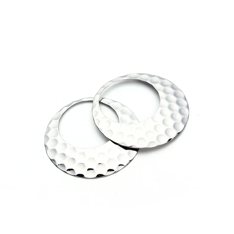 5 шт./лот новые круглые Серебристые подвески из нержавеющей стали для стемпинга