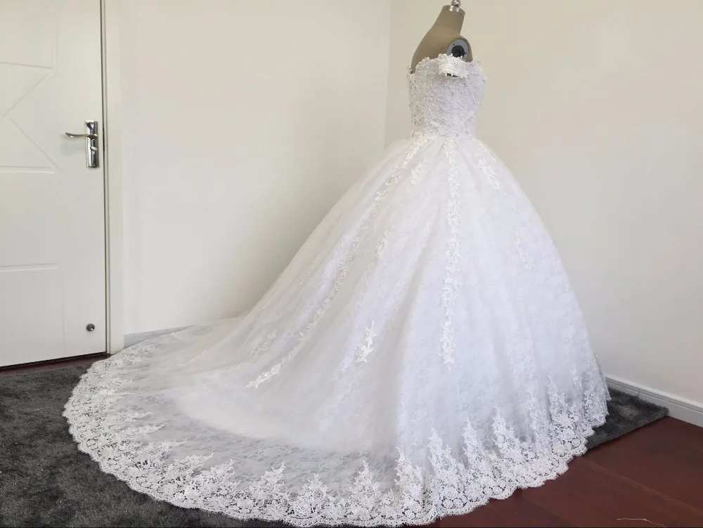 Vestidos De Novia изготовление под заказ с открытыми плечами Бальные торжественные
