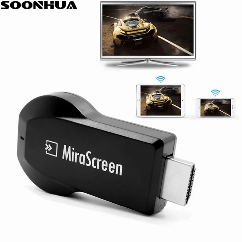 1080P HD MiraScreen WiFi приемник ТВ ключ DLNA Airplay Miracast HDMI Автомобильный дисплей для