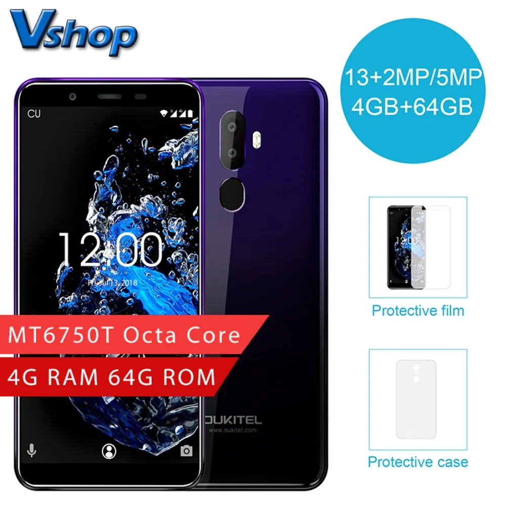 Оригинальный OUKITEL U25 Pro 4G мобильный телефон Android 8 1 4 Гб Оперативная память 64