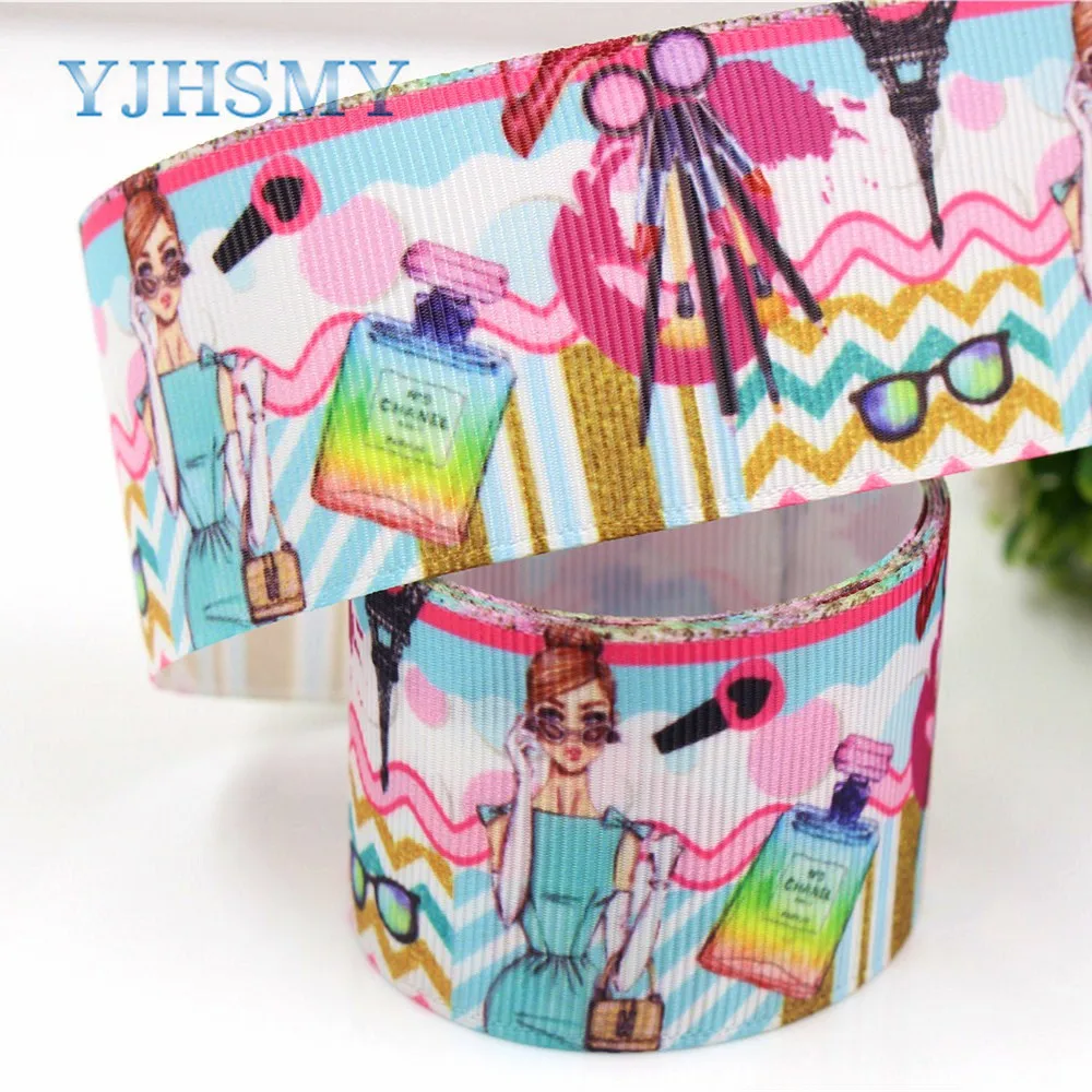YJHSMY C-18416-760 38 мм 5 ярдов Мультяшные печатные корсажные ленты DIY ручная работа