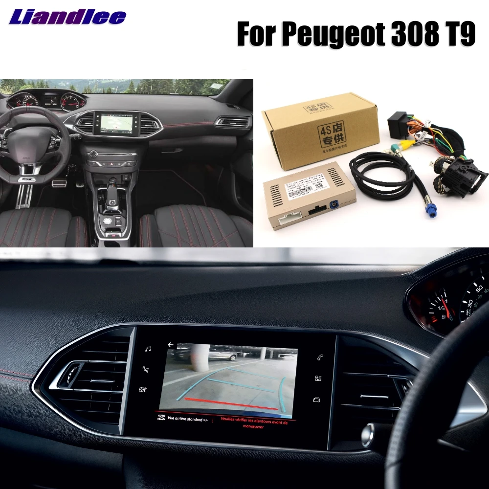 Liandlee парковка Камера Интерфейс заднего вида Камера Наборы для peugeot 308 T9 Дисплей обновления