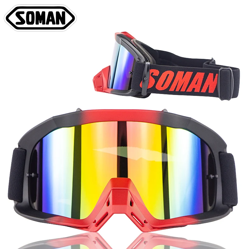 SOMAN SM16 новые очки для мотокросса внедорожные велосипедные мотоциклистов Goggle Moto