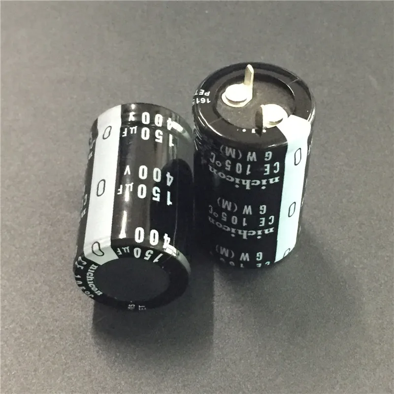 2 шт. 150 мкФ 400 В NICHICON GW серии 22x35 мм Высокое качество 400V150uF Snap-in БП алюминиевый