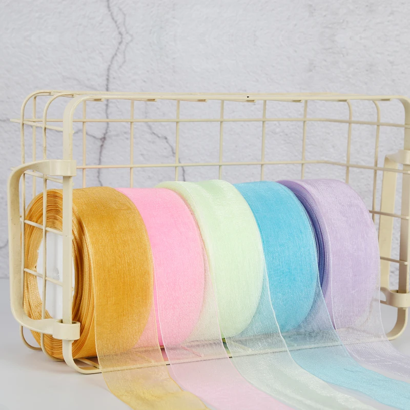 Шифоновая лента из органзы 4 см | Дом и сад