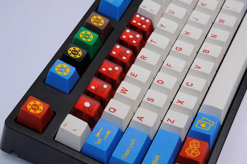 Taihao прозрачный кубический abs doubleshot колпачки для diy игровой механической клавиатуры покер 6 ключей, высокое качество