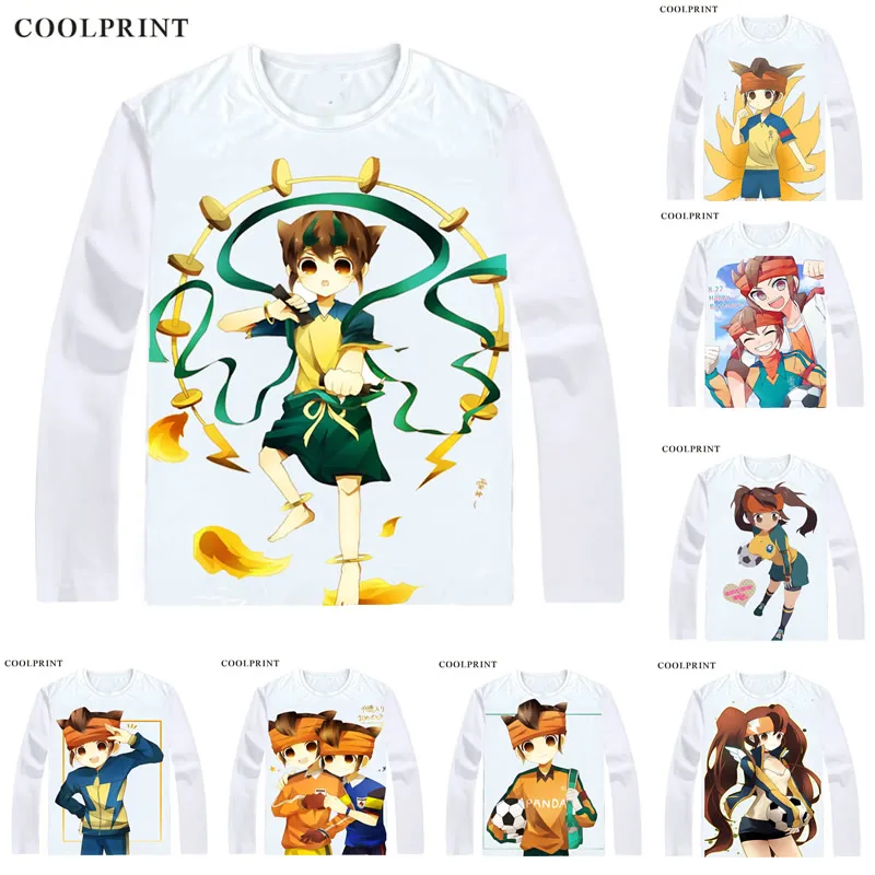 Мужская футболка Coolprint Endou Mamoru с принтом Марка Эванса Inazuma Eleven GO Повседневная