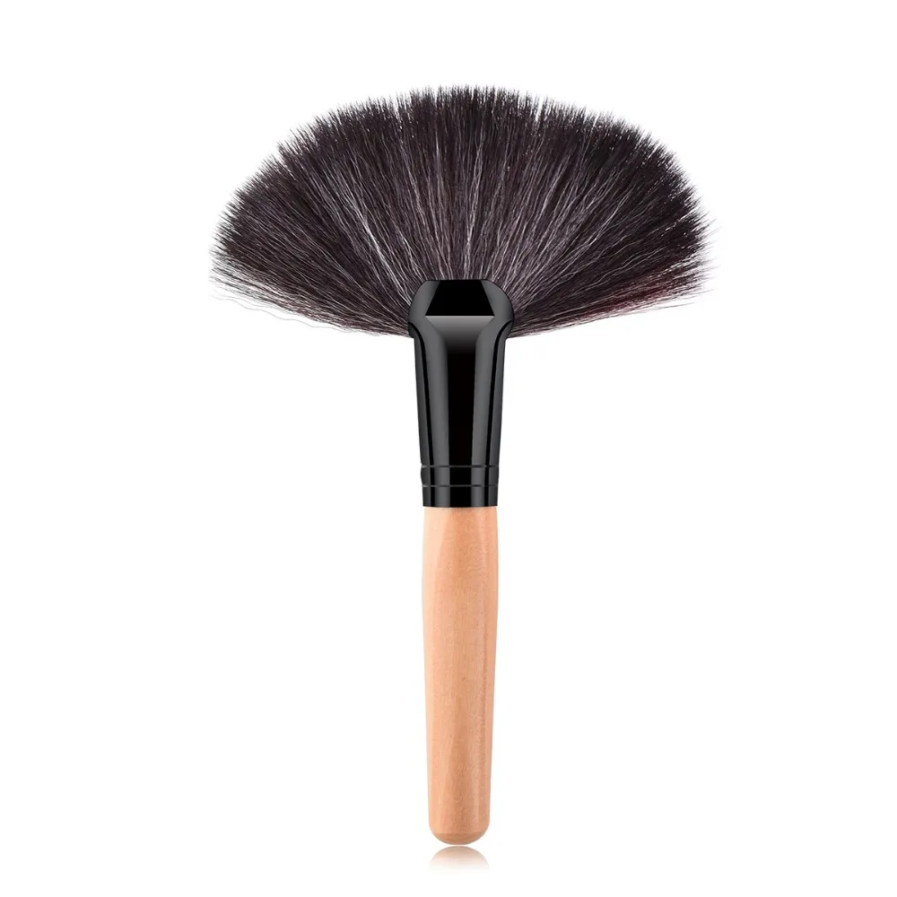1pcs Foundation Blusher Powder Fan Makeup Brush Brand New Concealer Highlighter Make Up Brushes Cosmetic Tool maquiagem | Красота и