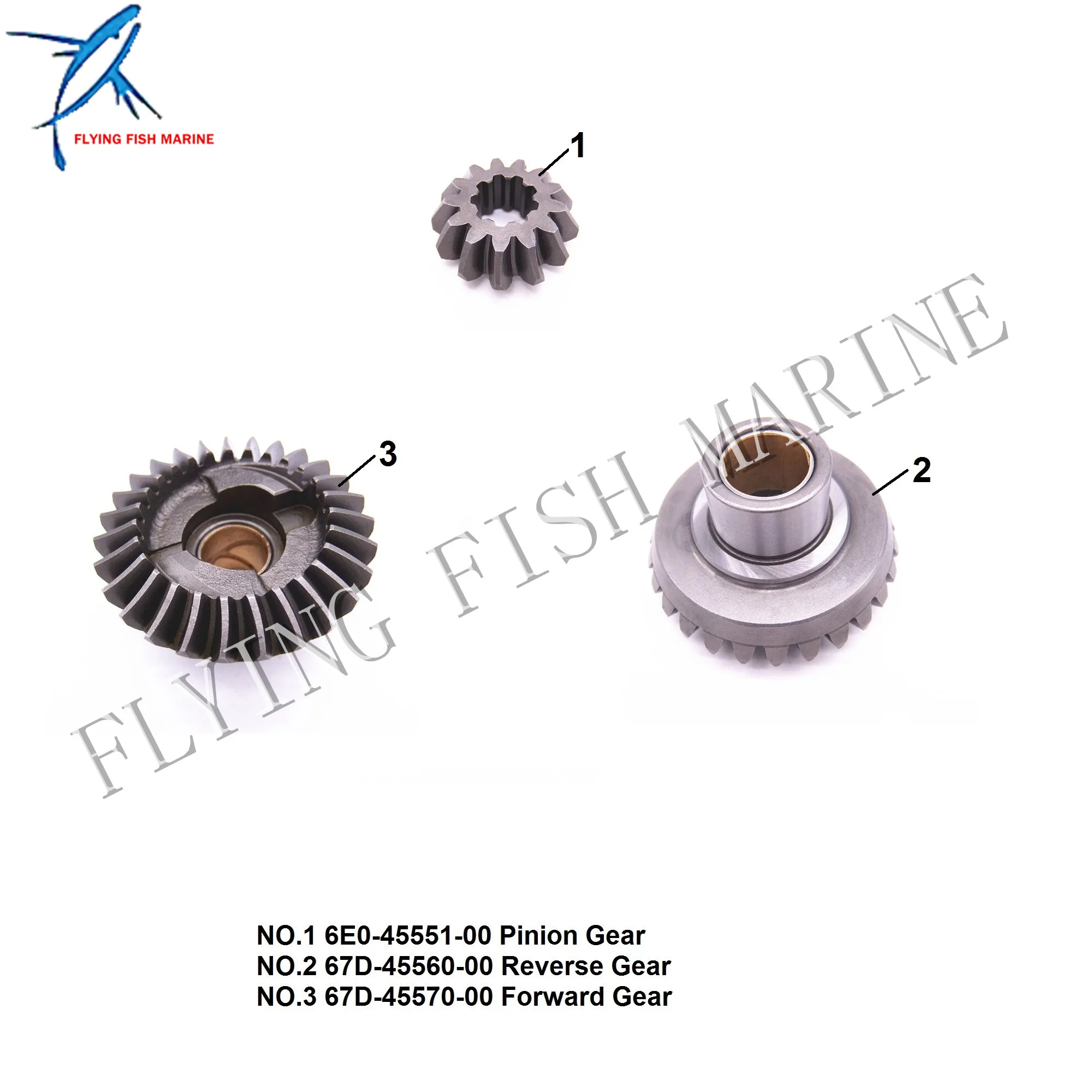 6E0-45551-00 Шестерня подвесной двигатель/67D-45560-00 Реверс/67D-45570-00 передовая передача для Yamaha F4 лодочный мотор