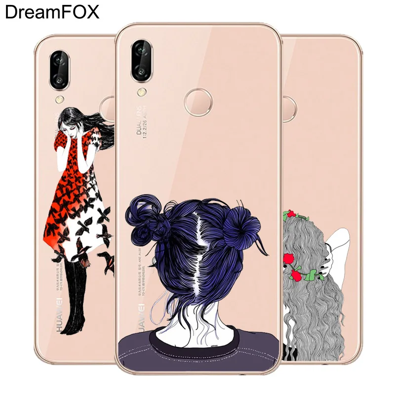 DREAMFOX K291 модная одежда для девочек Мягкие TPU силиконовый чехол huawei Honor 6A 6C 7X9 10 P20 Lite
