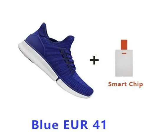 Men Blue EU 41 Xiaomi Mijia смарт чип обувь модный дизайн сменный водонепроницаемый IP67 приложение контроль спортивная обувь с чипом Прямая поставка - Цвет: Men Blue EU 41