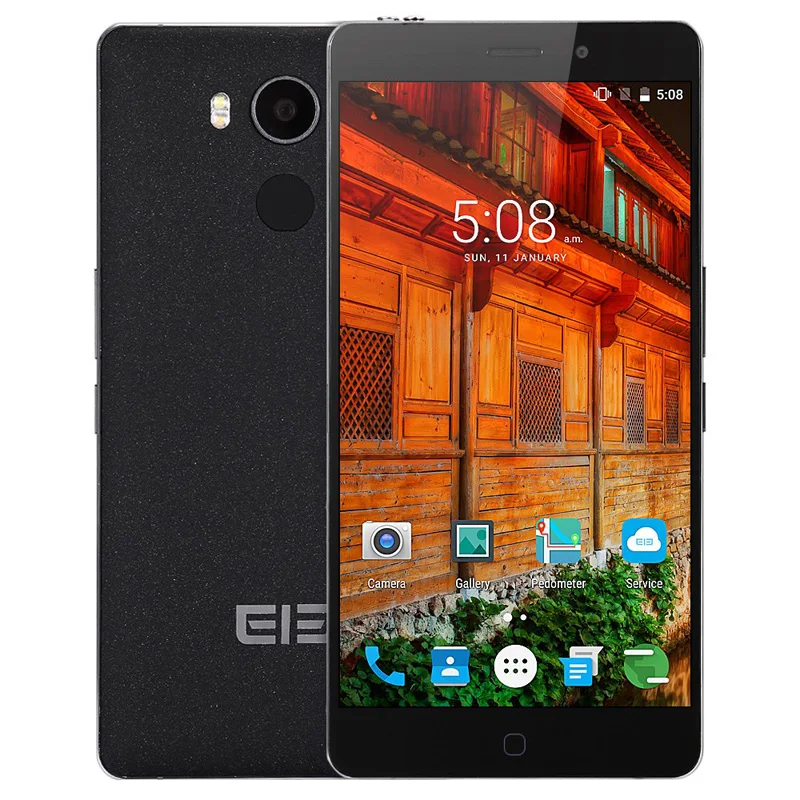 Беспроводной зарядки сканер отпечатков пальцев NFC Android 7 elephone P9000 5 &quotдюймов MT6755 Octa