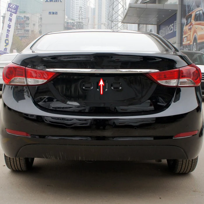 Хромированная Задняя Крышка багажника накладка на задние ворота Hyundai Elantra Avante 2011