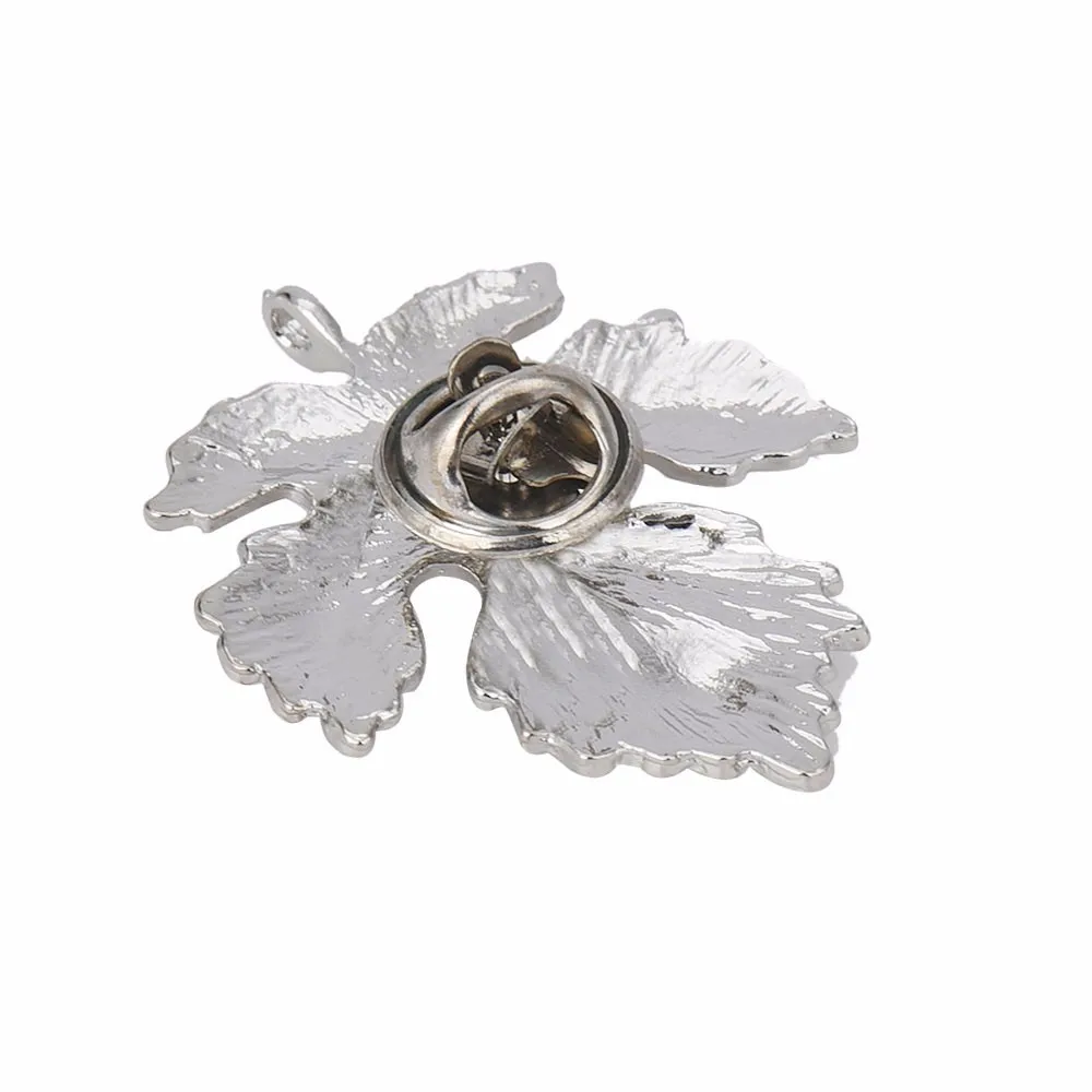 Стильный бар корейский женский кленовый лист корсаж брошь воротник булавка