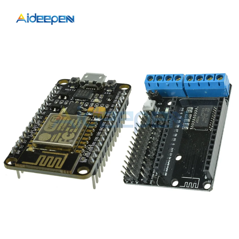 NodeMcu V2 беспроводной WIFI модуль макетная плата Micro USB ESP8266 CH340G ESP 12E CP2102 NodeMCU щит для