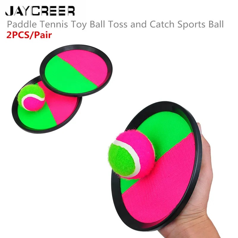 JayCreer Catch Ball Set-селфи палка для бросания и ловли Спортивная Семейная Игра с 2 веслами и шариком на липучке для возраста 3 и выше