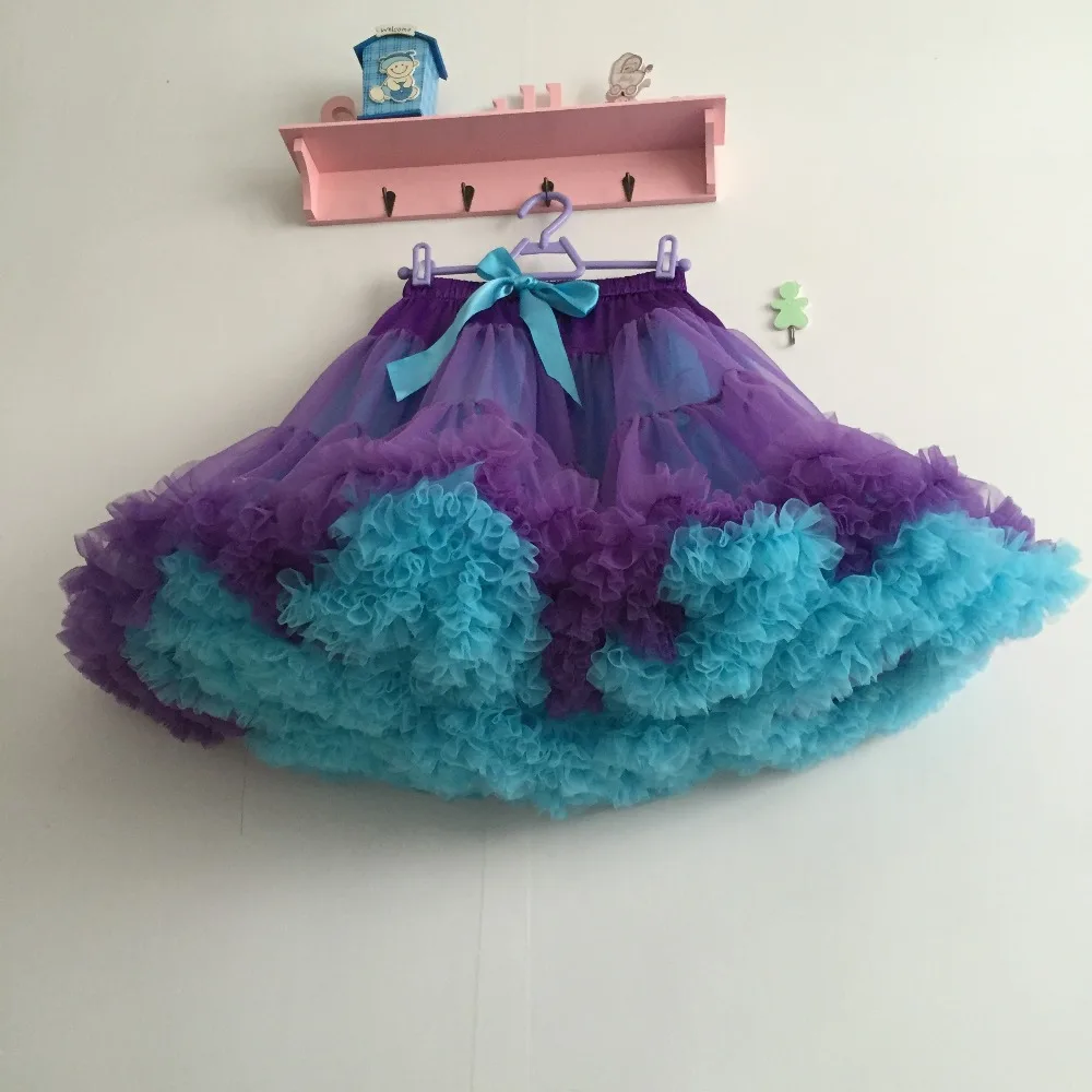 Детская многослойная юбка-пачка для девочек шикарная танцевальная одежда балета