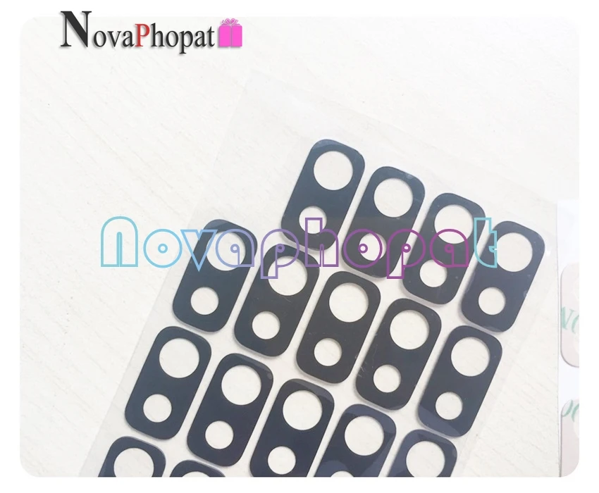 10PCS Novaphopat Black New back big rear camera glass lens for Samsung Galaxy J8 2018 J810F J810G with sticker | Мобильные телефоны