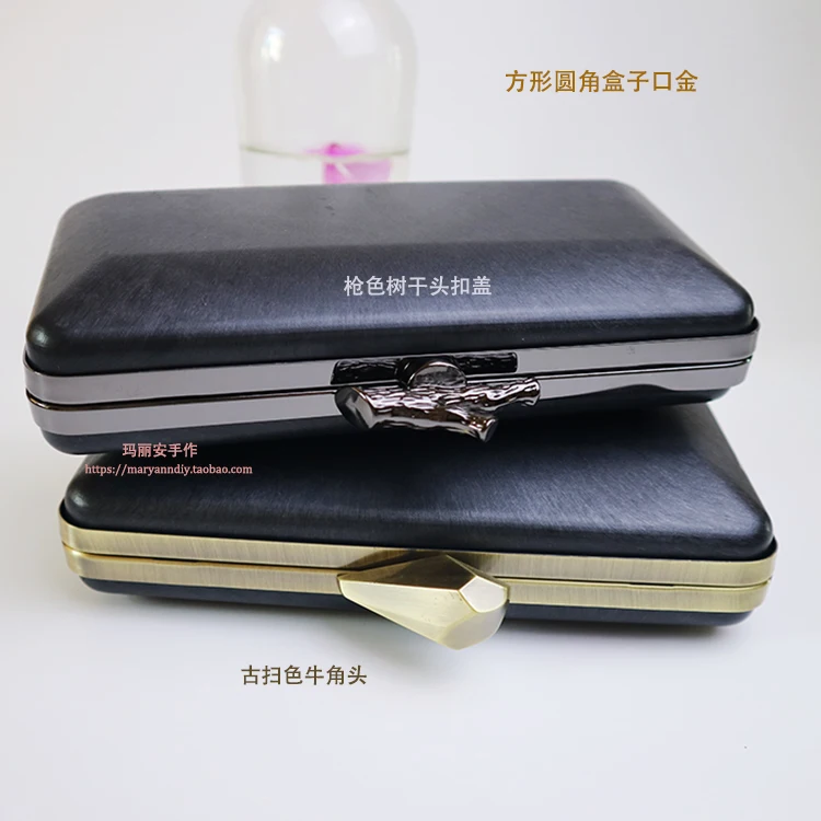 

20.5*9.5cm Gunemtal Or Antique Brass Metal Purse Frame Diy Handbag Accessories Obag Handle Bag Parts Drop Shopping OME Making