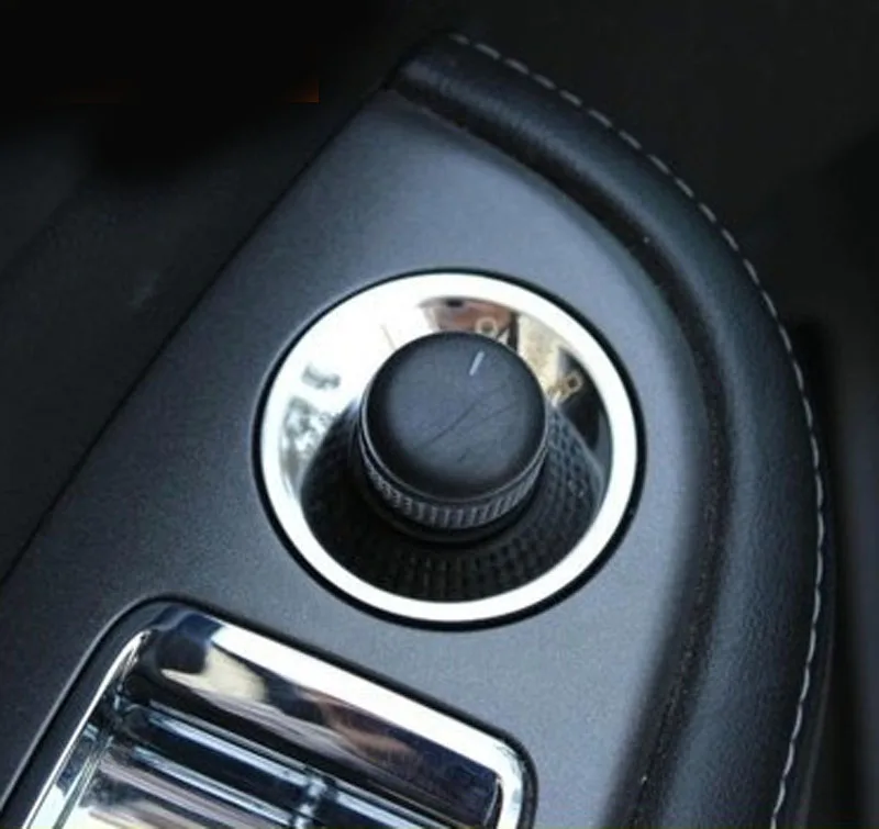 

1pc for Malibu 2012-2015 Rearview mirror Regulation Rotary knob Decoration Sequins Plating frame Plating sticker Decorative ring