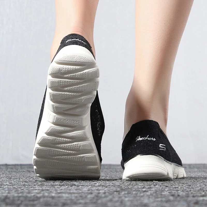 Skechers/2019 г. весенняя обувь женская дышащая удобная без застежки на плоской подошве