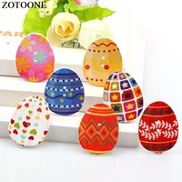 zotoone 50pcs mixed wooden buttons easter eggs scrapbooking buttons for clothing 2 hole fit sewing diy sewing accessories craft