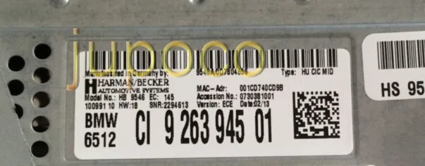 Бесплатная доставка 9512 CI9263945 01 HU CIC средняя материнская плата для Harman Becker BMW X5 CD