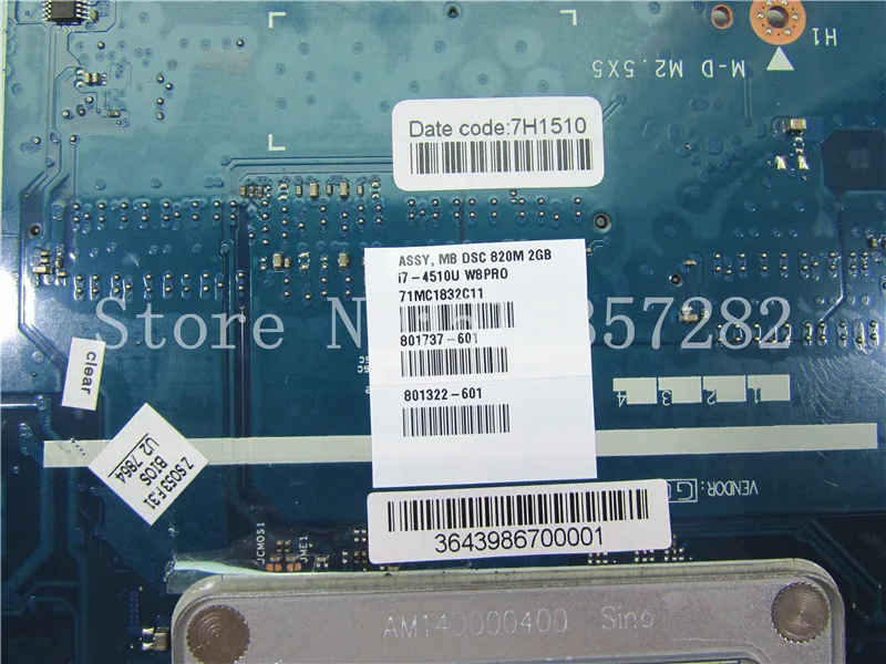 Материнская плата для ноутбука HP 15-R 792302-501 ZSO50 протестированная на работу с
