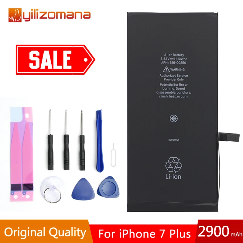 YILOZOMANA сменные батареи для iPhone 7 Plus оригинальный аккумулятор телефона 2900 мАч
