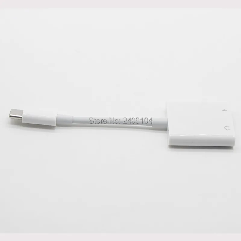 Оптовая продажа 30 шт./лот Usb Type C адаптер зарядное устройство аудио кабель 2 в 1 Type-C