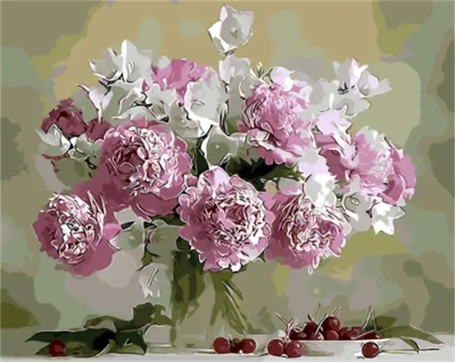 DRAWJOY картины в рамке DIY живопись по номерам ручная роспись на холсте DIY картина маслом по номерам Цветок настенное искусство