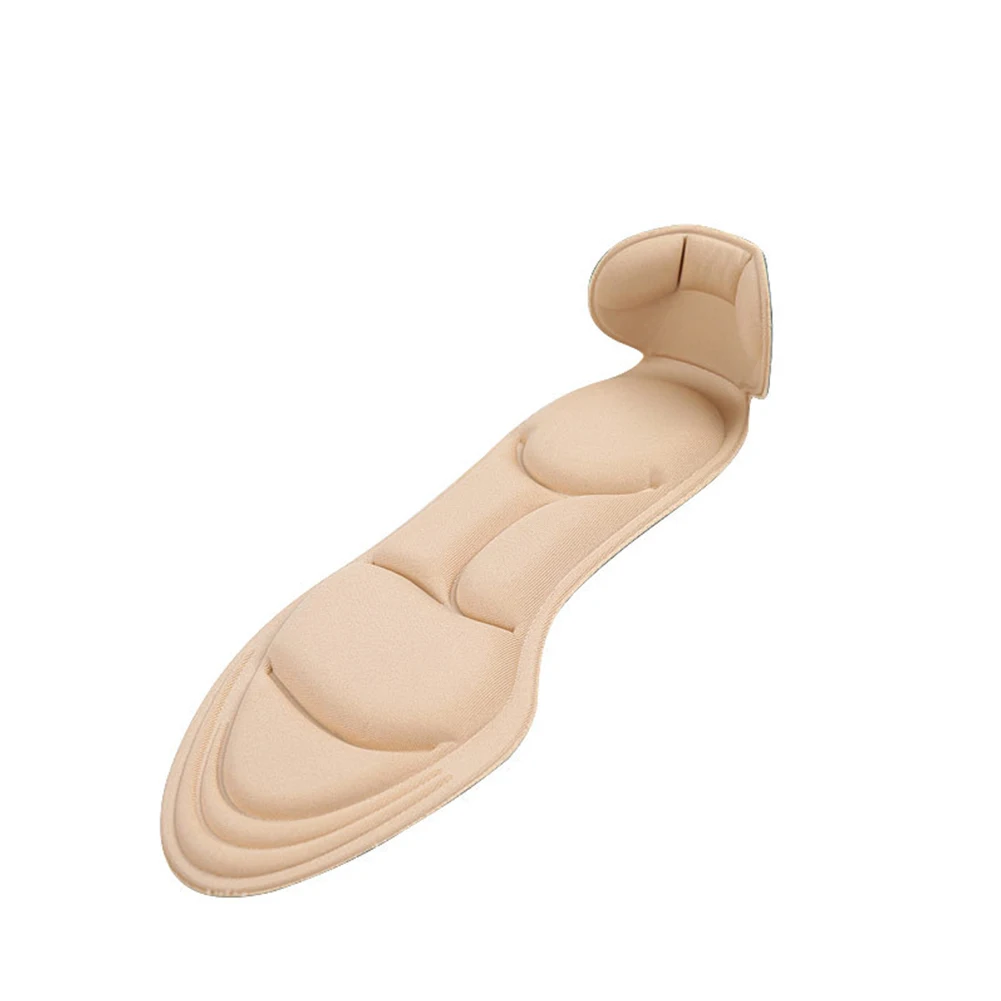

Heel Pads Foot Care Shock Absorption Walking Soft Sponge Breathable Cushion Massage Reduce Fatigue Insole Solid Relief Non Slip