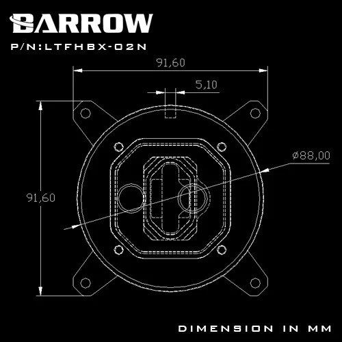 Курган Процессор блок водяного охлаждения использовать для Intel X99 прозрачный