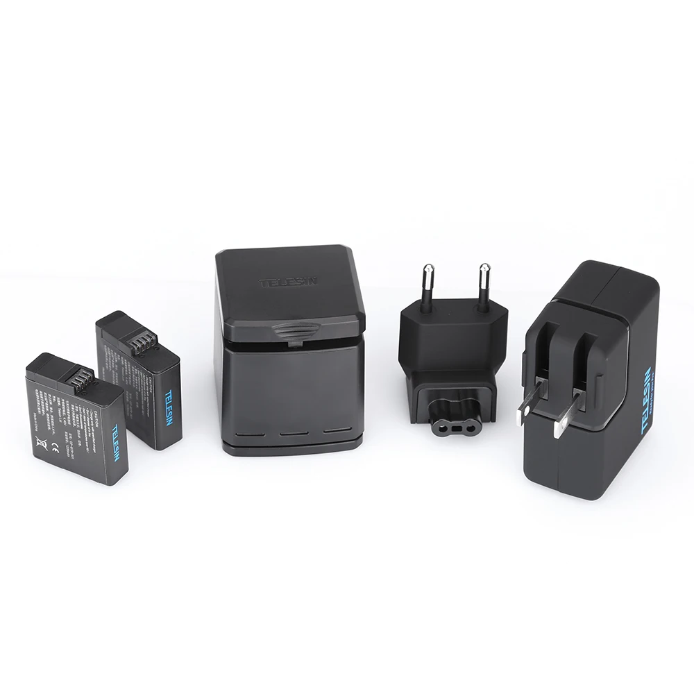 Зарядное устройство Bakeey чехол для хранения аккумуляторов Gopro 7/ 6/5 usb зарядное