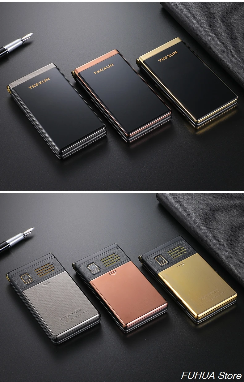TKEXUN M2 PLUS 3g WCDMA флип-телефон 3,0 ''большой ключ шрифт сенсорный экран мобильный телефон один ключ циферблат старый человек Celulares PK G10 FM
