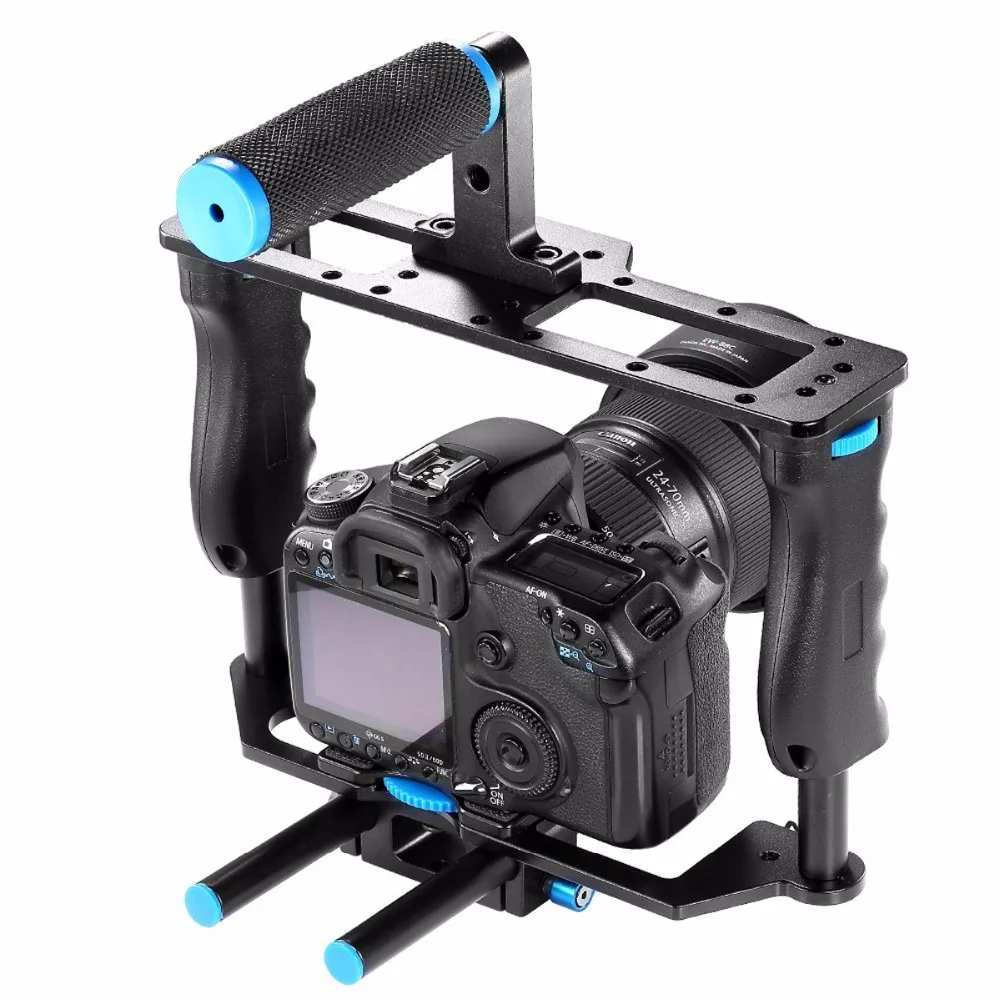 Профессиональная Алюминиевая камера DSLR для видеосъемки с 15 мм стержневой