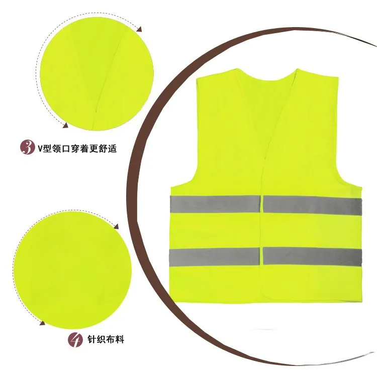 New Hot Reflective Vest Workwear Provides High Visibility Day Night Running Cycle Warning Child Safety Vest
