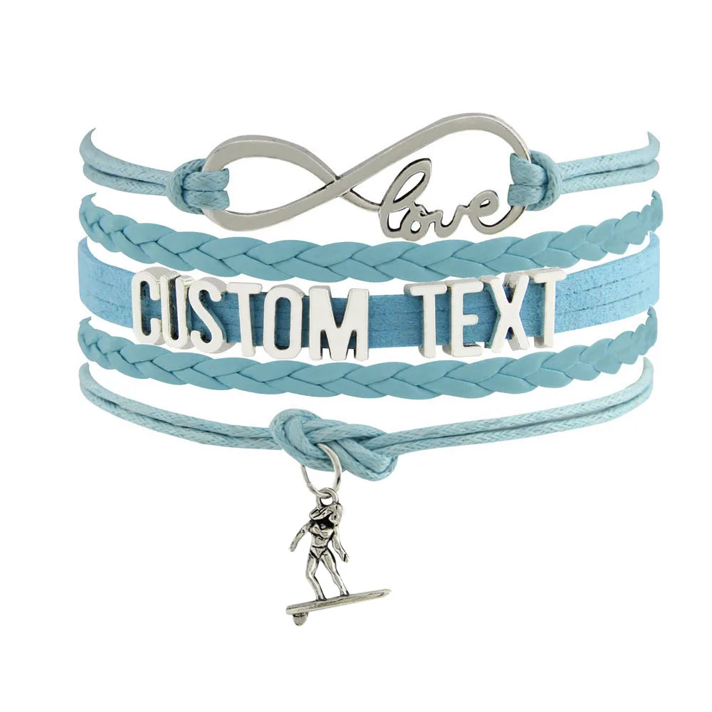 2019 модные ювелирные изделия на заказ тест-скейтборд Мальчик Шарм Браслет Лучшие