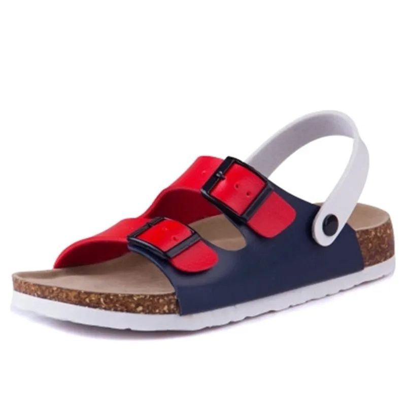Женские пляжные шлепанцы FeiYiTu черные/белые/коричневые сандалии на плоской