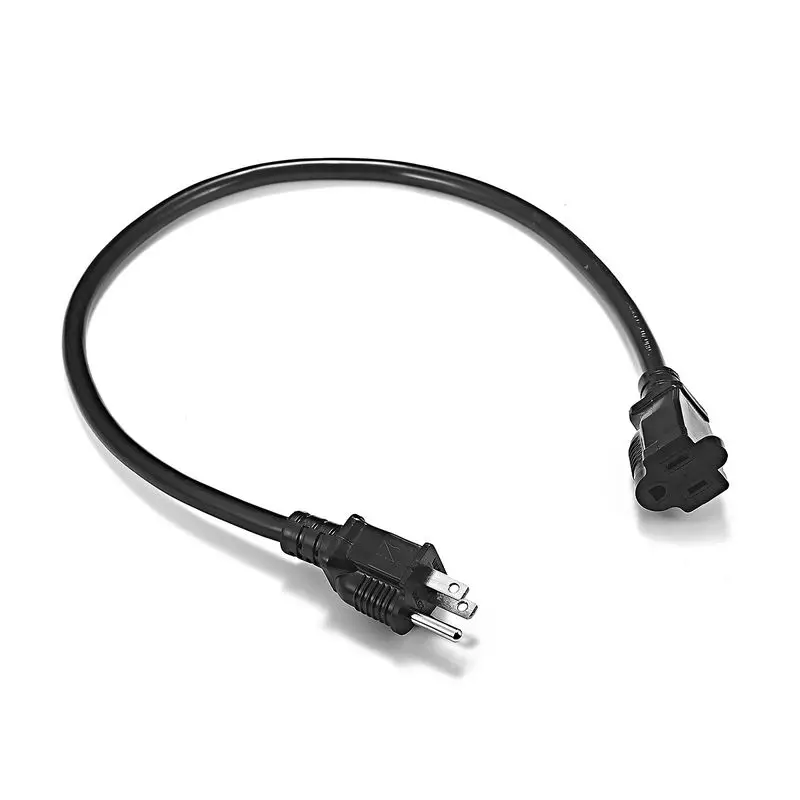 Шнур питания с американской вилкой 2 фута 14AWG NEMA 5 15R до 15P кабель для настольного ПК
