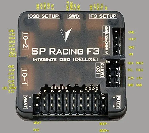 Делюкс барометр F17801 Контроллер полета MAG PRO SP Racing F3 Встроенный OSD с защитным чехлом